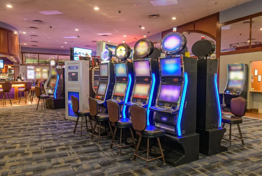 Slot machines at Wild Horse Casino & Lounge, Evergreen Park